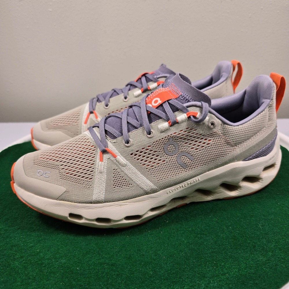 On Cloudsurfer Trail Running Shoes Mens 9.5 Glacier Flame 3ME10112878 Outdoors